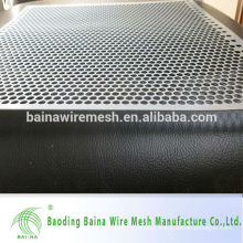 Hole punching sheet metal and perforated metal sheet